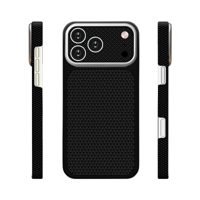 Apple iPhone 18 Pro Case with M-Safe Charging Feature, Zore Paris Nexel Hard PC Cover Black