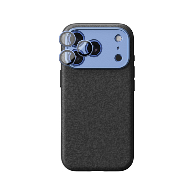 Apple iPhone 18 Pro Kılıf M-Safe Şarj Özellikli Airbag Tasarımlı AmazingThing Glamour SLens Serisi Kapak Mavi