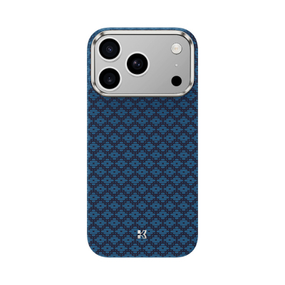 Apple iPhone 18 Pro Kılıf M-Safe Şarj Özellikli Benks ArmorAir ArmorGrid Serisi Yükseltilmiş Kamera Çerçevesi C1 Kevlar Karbon Kapak Lacivert
