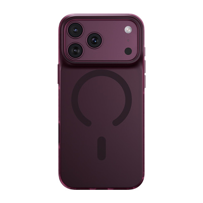 Apple iPhone 18 Pro Kılıf M-Safe Şarj Özellikli Benks C-Magnet Lucid ArmorPro Kapak Bordo