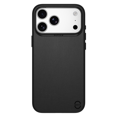 Apple iPhone 18 Pro Kılıf M-Safe Şarj Özellikli Polimerik Deri Raptic Urban Nano Kapak Siyah