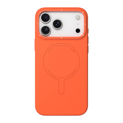 Apple iPhone 18 Pro Kılıf M-Safe Şarj Özellikli Youngkit Morandi Serisi Kapak Turuncu
