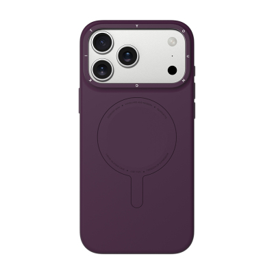 Apple iPhone 18 Pro Kılıf M-Safe Şarj Özellikli Youngkit Morandi Serisi Kapak Bordo