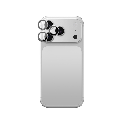 Apple iPhone 18 Pro Max Amazingthing Radix Vision Parlama Önleyici Kamera Lens Koruyucu + Kolay Uygulama Aparatlı Gümüş