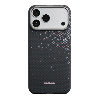 Apple iPhone 18 Pro Max Case M-safe Charging Enabled Aramid Fiber Pitaka Sakura Hours Series Cover Black