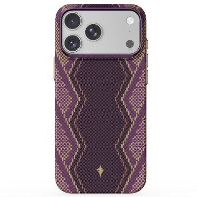 Apple iPhone 18 Pro Max Case M-safe Charging Enabled Raptic Aramid Skin Scepter Series Cover Bordo