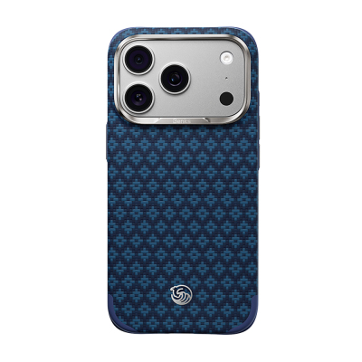 Apple iPhone 18 Pro Max Case M-Safe Charging Feature Elevated Camera Frame Benks ArmorGrid ArmorEdge X9 Series Kevlar Carbon Cover Navy blue