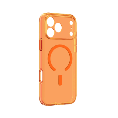Apple iPhone 18 Pro Max Case with M-safe Charging and Camera Protection - Amazingthing Minimal Lens Series Cover Orange