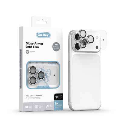 Apple iPhone 18 Pro Max Go Des FC011 Glass Armor Series Camera Lens Protector Silver