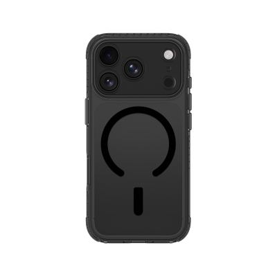 Apple iPhone 18 Pro Max Kılıf M-Safe Şarj Özellikli Airbag Tasarımlı AmazingThing Titan Pro Lens Serisi Kapak Siyah