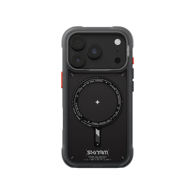 Apple iPhone 18 Pro Max Kılıf M-Safe Şarj Özellikli Airbag Tasarımlı Skinarma Avion Kapak Siyah