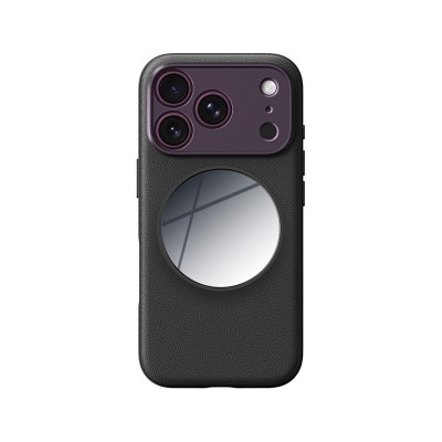 Apple iPhone 18 Pro Max Kılıf M-safe Şarj Özellikli Amazingthing Glamour Allskin Serisi Aynalı Tutucu Standlı Set Mor