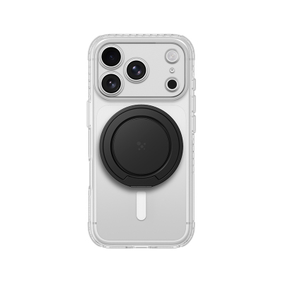 Apple iPhone 18 Pro Max Kılıf M-safe Şarj Özellikli Amazingthing Titan Pro Serisi Pop Ring Standlı Set Siyah