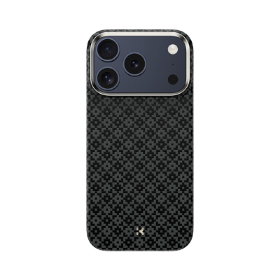 Apple iPhone 18 Pro Max Kılıf M-Safe Şarj Özellikli Benks ArmorAir ArmorGrid Serisi Yükseltilmiş Kamera Çerçevesi C1 Kevlar Karbon Kapak Siyah