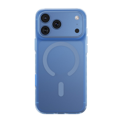 Apple iPhone 18 Pro Max Kılıf M-Safe Şarj Özellikli Benks C-Magnet Lucid ArmorPro Kapak Mavi