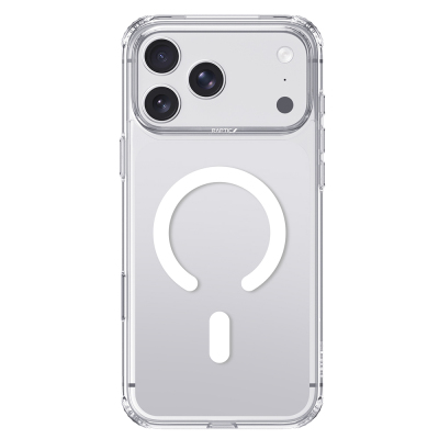 Apple iPhone 18 Pro Max Kılıf M-Safe Şarj Özellikli Raptic Air Clear Serisi Airbagli Kapak Şeffaf