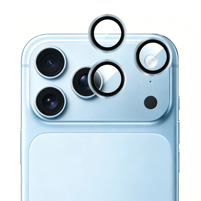 Apple iPhone 18 Pro Max Mohseven Sapphire One by One Aluminum Sapphire Camera Lens Protector Blue