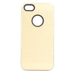 Apple iPhone 4S Case Zore Youyou Silicon Cover Gold