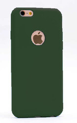 Apple iPhone 4s Kılıf Zore Premier Silikon Kapak Koyu Yeşil