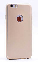 Apple iPhone 4s Kılıf Zore Premier Silikon Kapak Gold