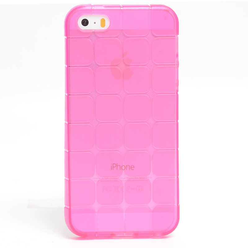 Apple iPhone 5 Kılıf Zore Kare Kabartmalı Silikon - 7