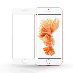 Apple iPhone 6 Davin 5D Cam Ekran Koruyucu Beyaz