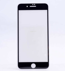 Apple iPhone 6 Zore Kenarları Kırılmaya Dayanıklı Cam Ekran Koruyucu Siyah