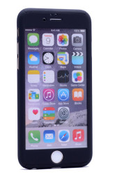 Apple iPhone 6 Kılıf Voero 360 Çift Parçalı Kılıf Siyah