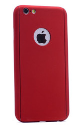 Apple iPhone 6 Kılıf Voero 360 Çift Parçalı Kılıf Kırmızı