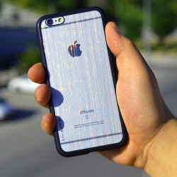 Apple iPhone 6 Kılıf Zore Çizgili Craft Arka Kapak Siyah