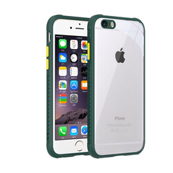 Apple iPhone 6 Kılıf ​​Zore Kaff Kapak Koyu Yeşil