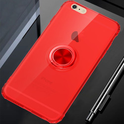 Apple iPhone 6 Kılıf Zore Mill Silikon Kırmızı