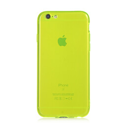 Apple iPhone 6 Kılıf Zore Mun Silikon Sarı