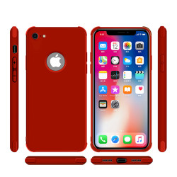 Apple iPhone 6 Kılıf Zore Neva Silikon Kırmızı