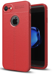 Apple iPhone 6 Kılıf Zore Niss Silikon Kapak Kırmızı