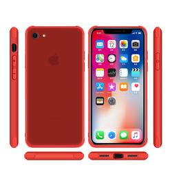 Apple iPhone 6 Kılıf Zore Odyo Silikon Kırmızı