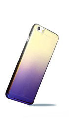 Apple iPhone 6 Kılıf Zore Renkli Transparan Kapak Mor