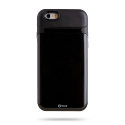Apple iPhone 6 Kılıf Roar Mirror Bumper Kapak Siyah