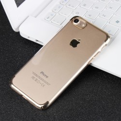 Apple iPhone 6 Kılıf Zore Tareks Şeffaf Kapak Gold