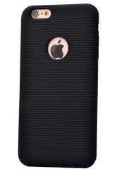Apple iPhone 6 Kılıf Zore Youyou Silikon Kapak Siyah