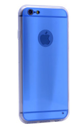 Apple iPhone 6 Plus Kılıf Zore 4D Silikon Mavi