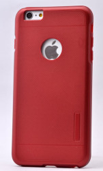 Apple iPhone 6 Plus Kılıf Zore Armour Motomo Kapak Kırmızı