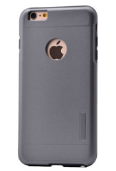 Apple iPhone 6 Plus Kılıf Zore Armour Motomo Kapak Füme