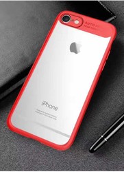 Apple iPhone 6 Plus Kılıf Zore Buttom Kapak Kırmızı