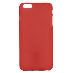 Apple iPhone 6 Plus Kılıf Zore Polo Silikon Kapak Kırmızı