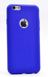 Apple iPhone 6 Plus Kılıf Zore Premier Silikon Kapak Saks Mavi