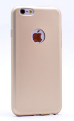 Apple iPhone 6 Plus Kılıf Zore Premier Silikon Kapak Gold