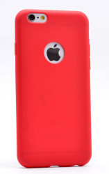 Apple iPhone 6 Plus Kılıf Zore Premier Silikon Kapak Kırmızı