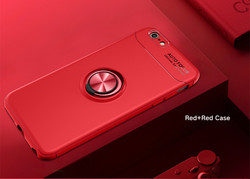 Apple iPhone 6 Plus Kılıf Zore Ravel Silikon Kapak Kırmızı