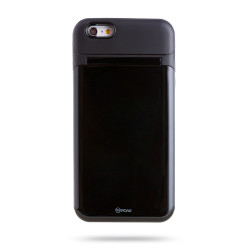 Apple iPhone 6 Plus Kılıf Roar Mirror Bumper Kapak Siyah